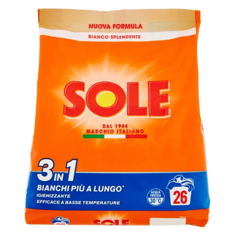 сух прах Sole Bianchi за бяло 26пр 1,3кг