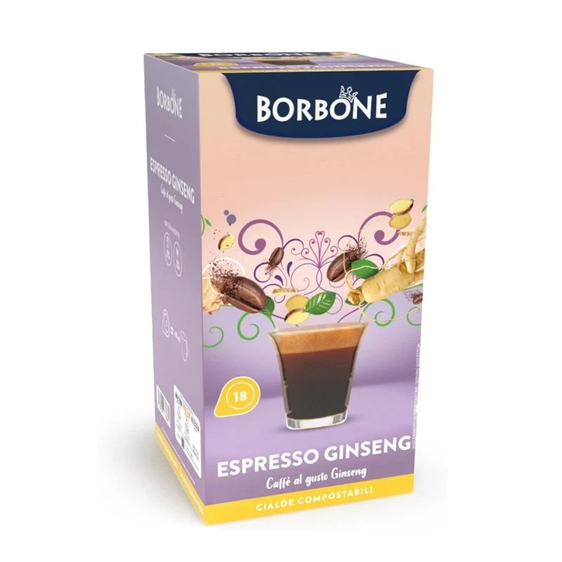 кафе Borbone Ginseng с женшен за хартиена доза 18бр