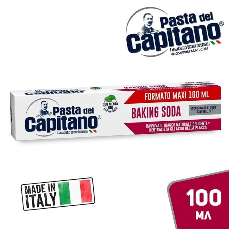 паста за зъби Capitano Baking Soda 100мл.