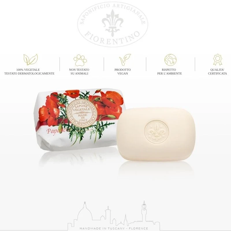 сапун Fiorentino Papavero Мак 1 бр 200 гр
