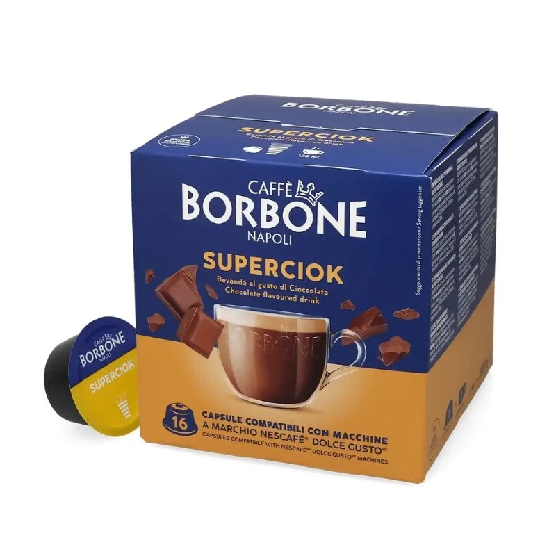 напитка Borbone Superciok горещ шоколад за 120мл напитка за Dolce Gusto 16бр