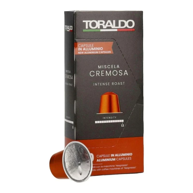 кафе Toraldo Cremosa за nespresso 10бр алуминиеви