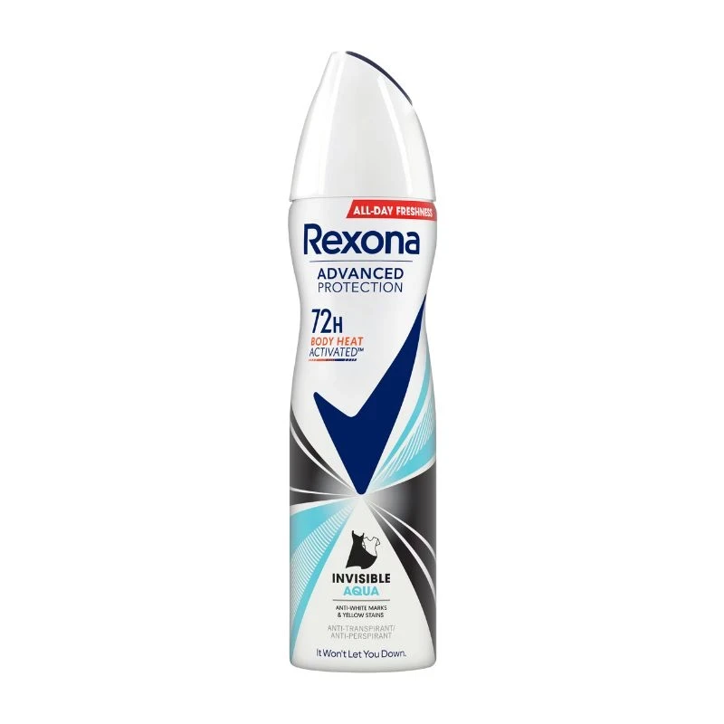 део спрей дезодорант Rexona Invisible Aqua 72h 150мл