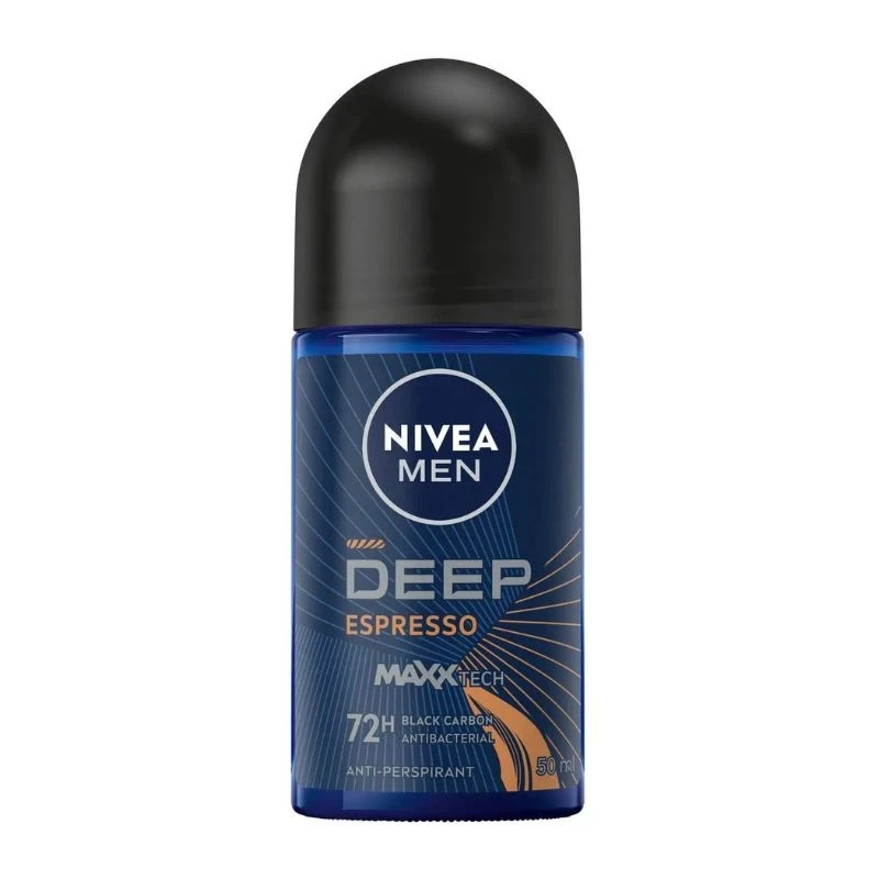 рол-он дезодорант Nivea men Deep Espresso antibacterial антибактериален 72h 50мл