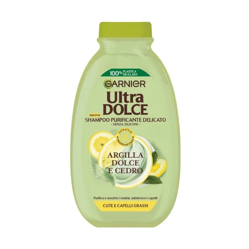 шампоан Garnier Argilla Dolce e Cedro глина и кедър за мазен скалп и коса 250мл