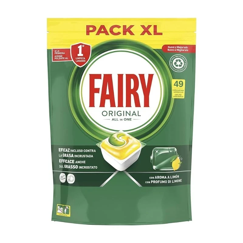 таблетки съдомиялна Fairy Original limone 49бр