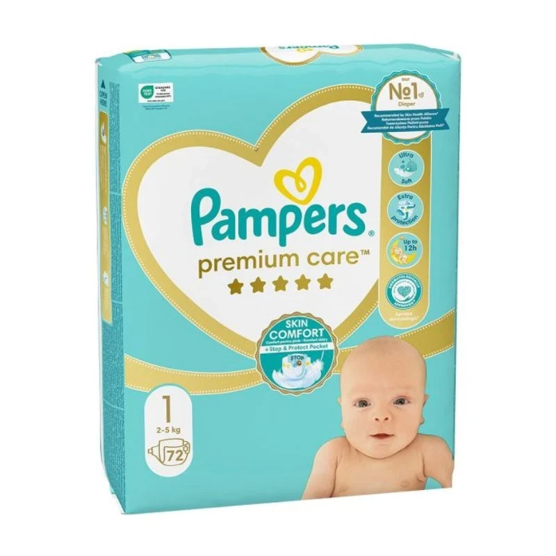 памперс Pampers Premium Care 1 2-5кг 72бр
