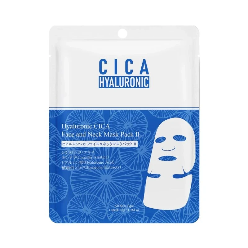 маска лице Mitomo Cica 3x Hyaluronic acid стягаща и хидратираща маска за лице и шия 35гр