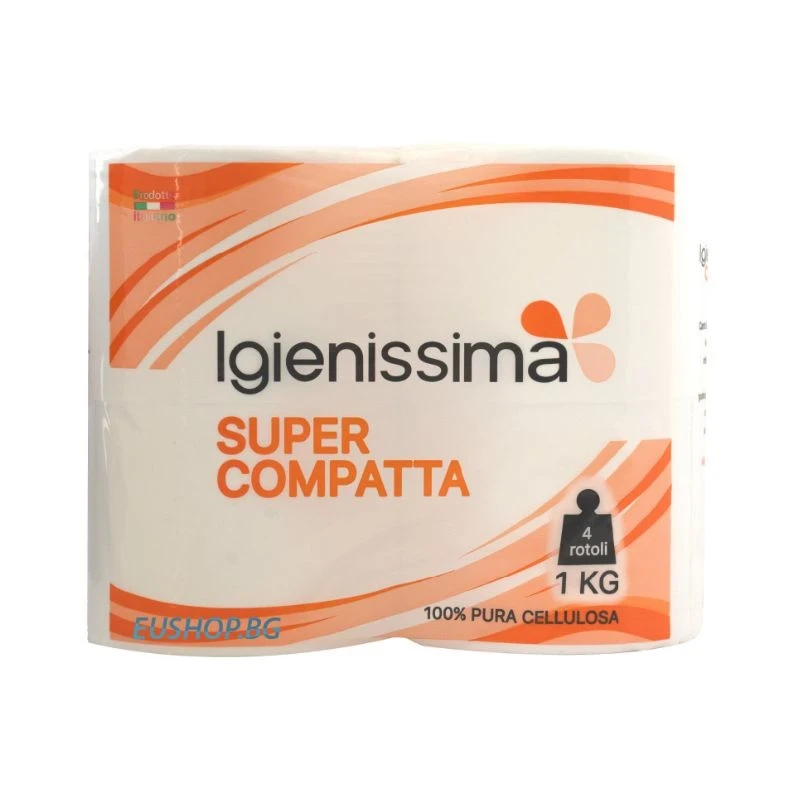 тоалетна хартия Igienisima 4рол. 2пл. 1кг 600л. 300м.