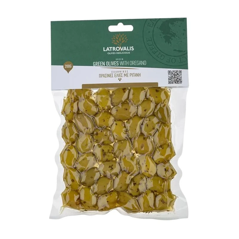 м-ни Latrovalis Green with Oregano зелени с риган вакуум 200гр