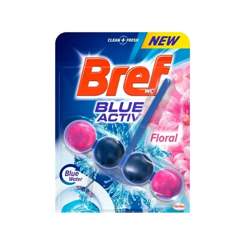 тоалетно блокче Bref Blue Active Floral 1бр 50 гр