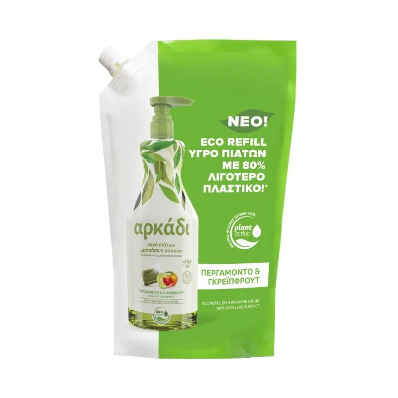 препарат съдове Arkadi Bergamot+Grapefruit бергамот и грейпфрут 900мл пълнител