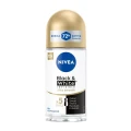 Thumbnail 1 of рол-он дезодорант Nivea black and white invisible Silky Smooth X5 72h без следи копринено гладко 50мл
