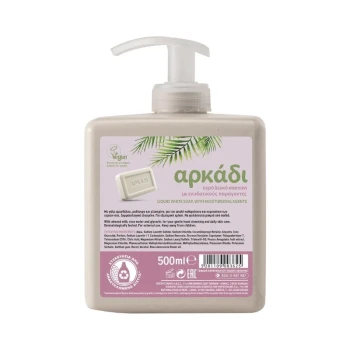 Снимка на течен сапун Arkadi White Rehydrating хидратиращ с бадемово м-ко, розова вода и глицерин 500мл помпа