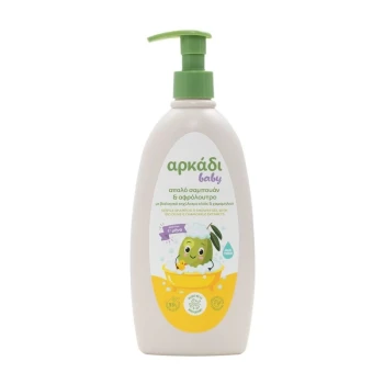 Снимка на шампоан/душ гел Arkadi Baby Bio olive and Chamomile с био зехтин и екстракт от лайка 480мл