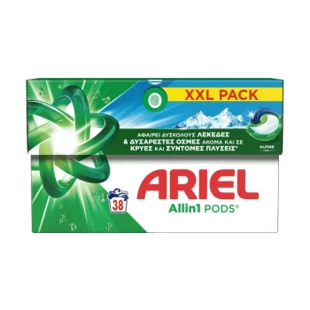Снимка на капсули Ariel All in1 Alpin 38пр бяло