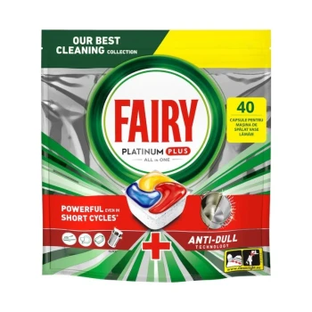 Снимка на таблетки съдомиялна Fairy Platinum PLUS limone 40бр