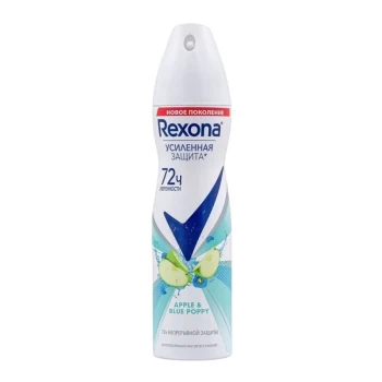 Снимка на део спрей дезодорант Rexona Apple and Blue Poppy 72h 150мл