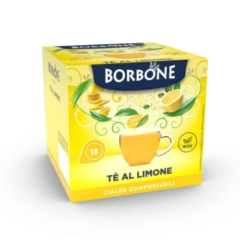 Снимка на чай Borbone te al Limone лимонов чай за 180мл запарка - хартиена доза 18бр