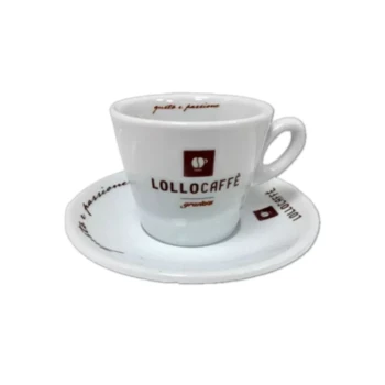 Снимка на комплект Lollo Lylium Caffe чаша и чинийка порцеланови
