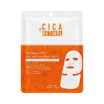 Снимка на маска лице Mitomo Cica Vita Retinol реструктурираща и подмладяваща за ллице и шия 35гр