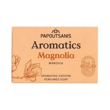 Снимка на сапун Papoutsanis Aromatics Magnolia пролетна магнолия подмладяват кожата 100гр