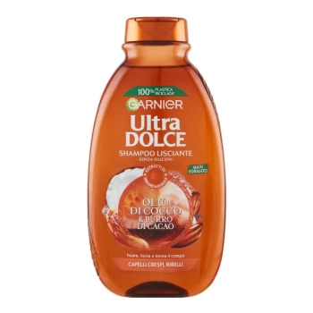 Снимка на шампоан Garnier Olio di cocco e burro di cacao - кокосово масло и какаово масло за къдрава, непокорна коса 250мл