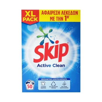 Снимка на сух прах Skip Active Clean за бяло 50пр 3.25кг