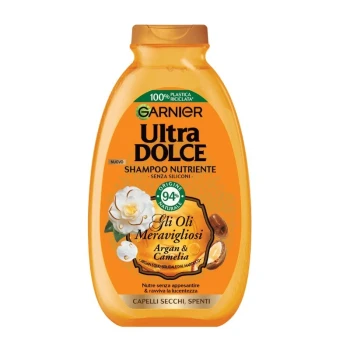Снимка на шампоан Garnier Gli Oli Meravigliosi Argan and Camelia Арганово масло и камелия за суха и заплетена коса 200мл