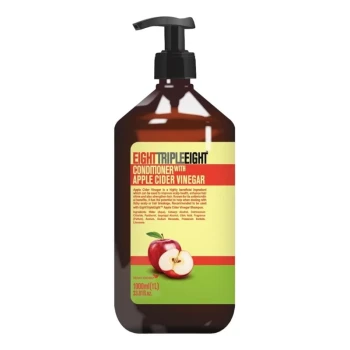 Снимка на балсам EightTripleEight Apple Cider Vinegar с ябълков оцет за блясък и здраве на скалпа 1л помпа