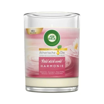 Снимка на свещ Air Wick Essential Oils Harmonie хармония с етерични м-ла 220гр