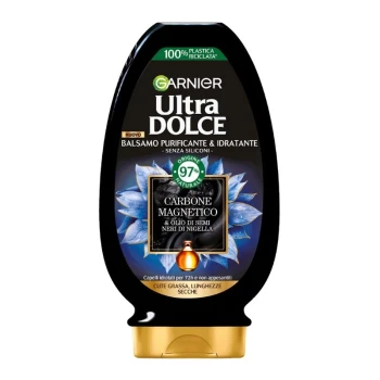 Снимка на балсам Garnier Carbone Magnetico and Olio di Semi neri di Nigela черен въглен и масло от Нигела за мазна кожа и суха коса 200мл