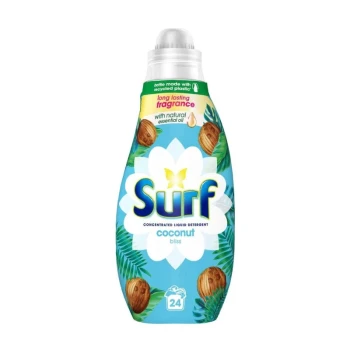 Снимка на течен прах Surf Coconut Bliss универсал с кокосова вода 24пр 648мл ENG
