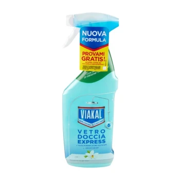 Снимка на препарат варовик Viakal Vetro Docia express Fiori Bianco di Primavera бели пролетни цветя без изплакване 470мл