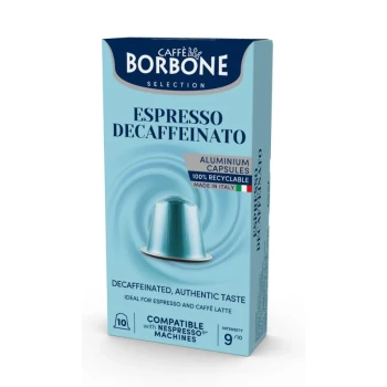Снимка на кафе Borbone espresso Decaffeinato за nespresso алуминиеви 10бр