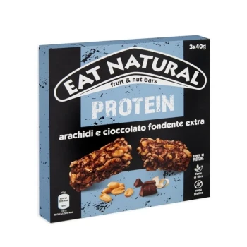Снимка на барче Ferrero Rocher Eat Narture Protein протеиново с фъстъци и екстра черен шоколад 3х40гр