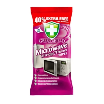 Снимка на мокри кърпи Green Shield Microwave and Fridge/Freezer за микровълнови, хладилници и фризери 70бр