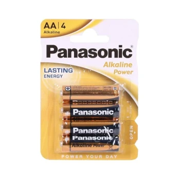 Снимка на батерия Panasonik Alkaline 1.5 v AA 4бр
