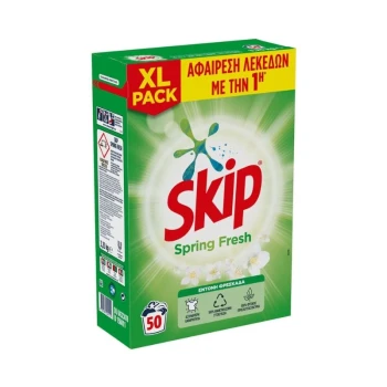 Снимка на сух прах Skip Spring Fresh универсал 50пр 3.25кг