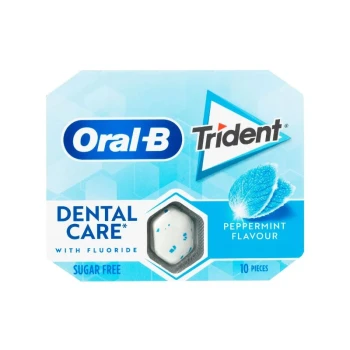 Снимка на дъвки Trident Oral-B PepperMint мента без захар 17гр