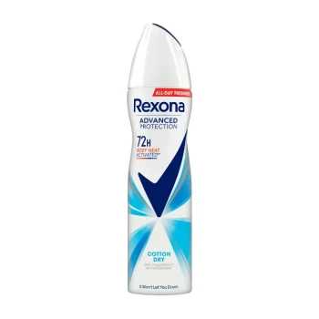 Снимка на део спрей дезодорант Rexona Cotton Dry 72h 150мл
