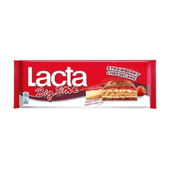 Снимка на шоколад Lacta Strawberry Cheesecake ягодов чиизкейк 300гр
