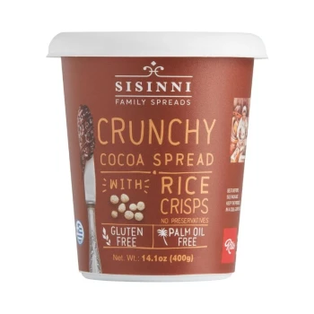 Снимка на крем Sisinni Vegan Cocoa spread with Hazelnuts веган какаов крем с лешници 400гр