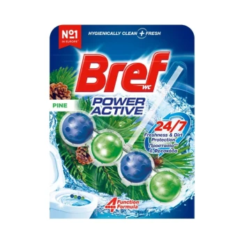 Снимка на тоалетно блокче Bref Power Active Pine 24/7 борова свежест 1бр 50гр