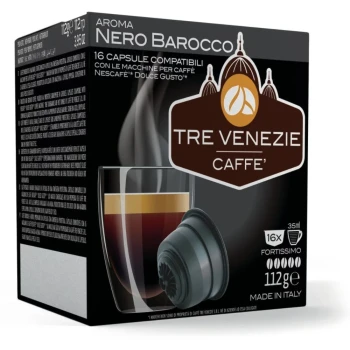 Снимка на кафе Tre Venezia Nero Barocco - Fortisimo за Dolce Gusto 16бр
