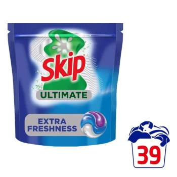 Снимка на капсули Skip Fresh универсал екстра свежест защита против миризими подходяща за кратки цикли 39пр