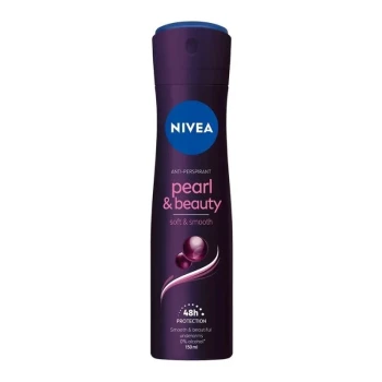 Снимка на део спрей дезодорант Nivea Pearl and Beauty Fine Fragrance фин аромат гладки и красиви мишници 72h 150мл