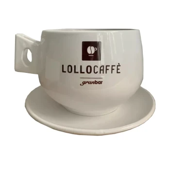 Снимка на комплект Lollo Lylium Cappuccino чаша и чинийка порцеланови