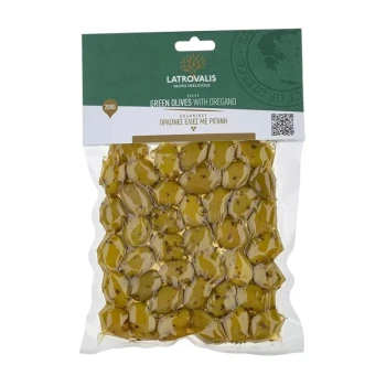 Снимка на м-ни Latrovalis Green with Oregano зелени с риган вакуум 200гр