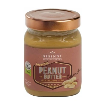 Снимка на крем Sisinni Peanut Butter Crunchy 95пр фъстъци с парченца фъстъци 360гр